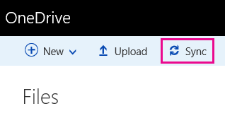 The Sync button