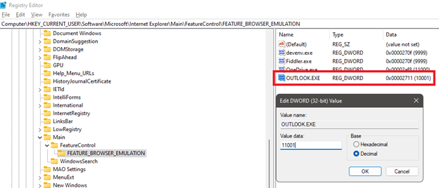 Registry Editor