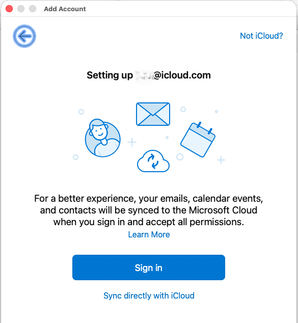 Sync your iCloud calendar with Outlook for Mac_New_tab2