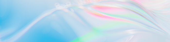 Abstract banner with gradient color scheme.