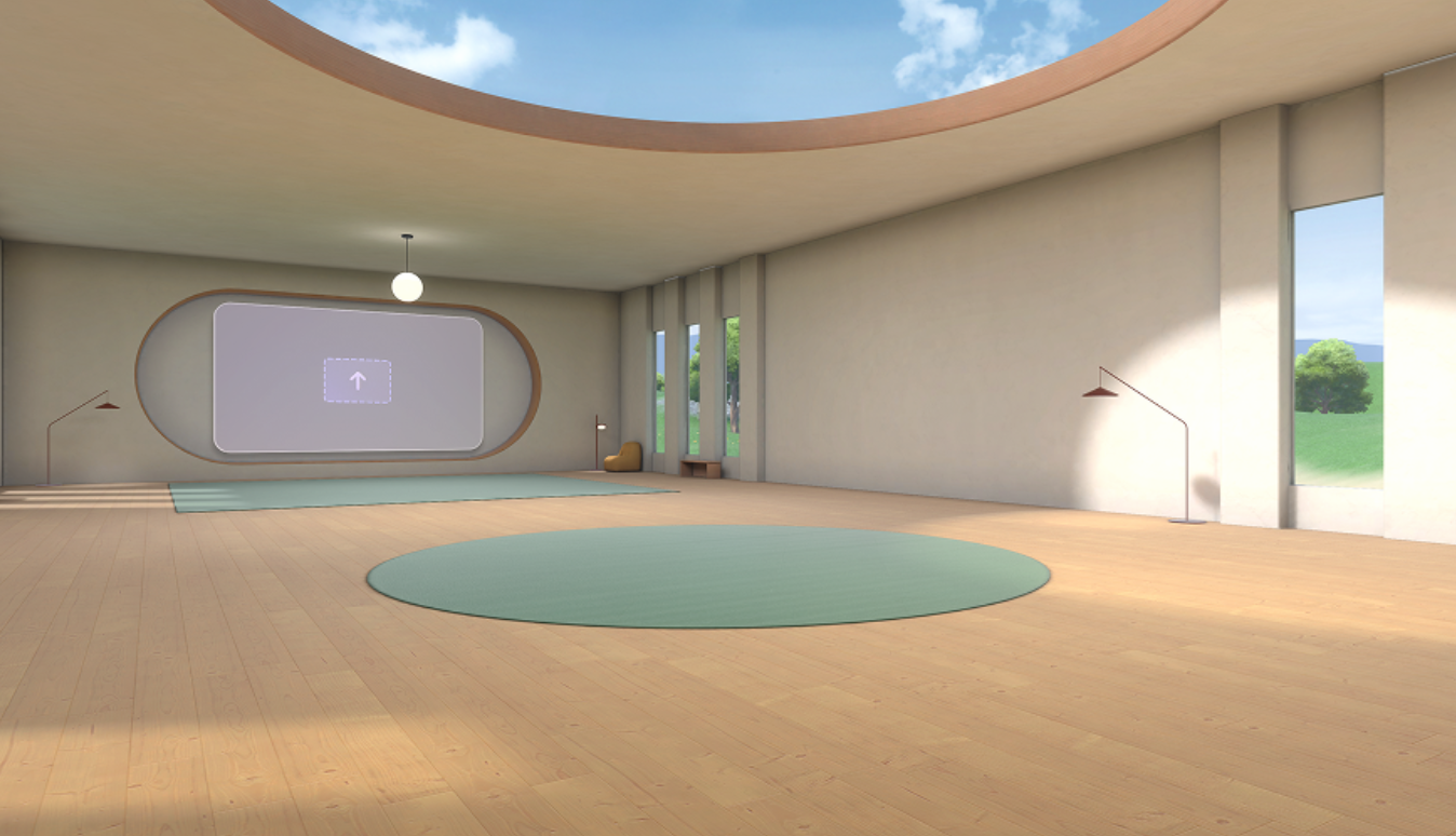 Screenshot showing the Canvas environment for immersive events.