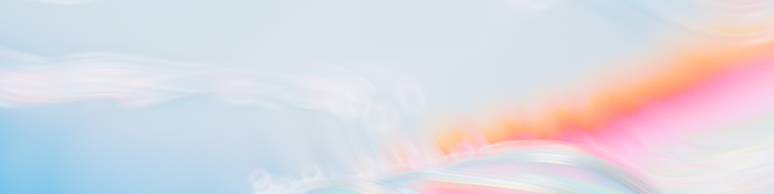 Abstract banner with gradient color scheme.