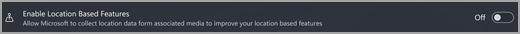 Disabling location-based features in Windows 11.