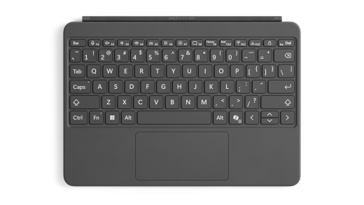 Top down view of Surface Pro 12-inch Keyboard Bold keyset edition