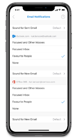 Only receiving notifications from favorite people