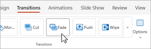 Transitions with gallery screenshot.