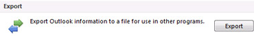 Export command in the Backstage view