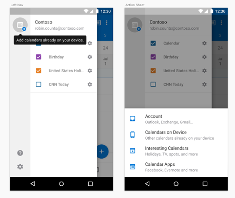 Adding calendars to Outlook