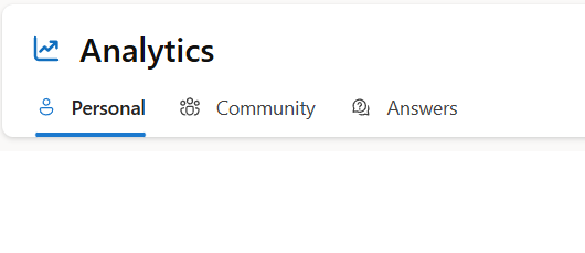 Each user sees a varying set of Analytics tabs based on their user roles.