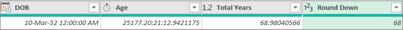 Adding a column to get someone's age based on their DOB