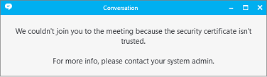 Error message telling you that the policy couldn't be found