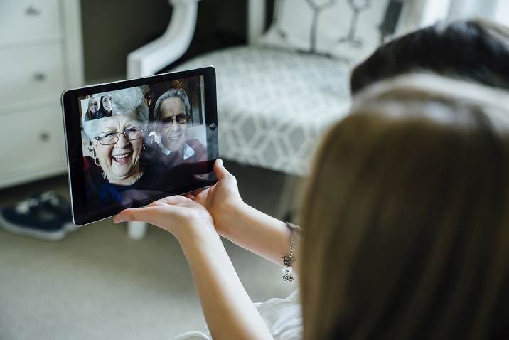 photo of a web meeting in progress