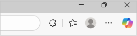 Screenshot of Edge toolbar