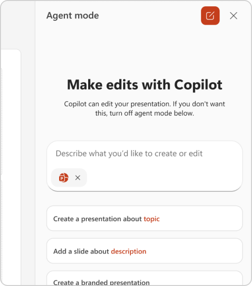 Agent Mode chat pane