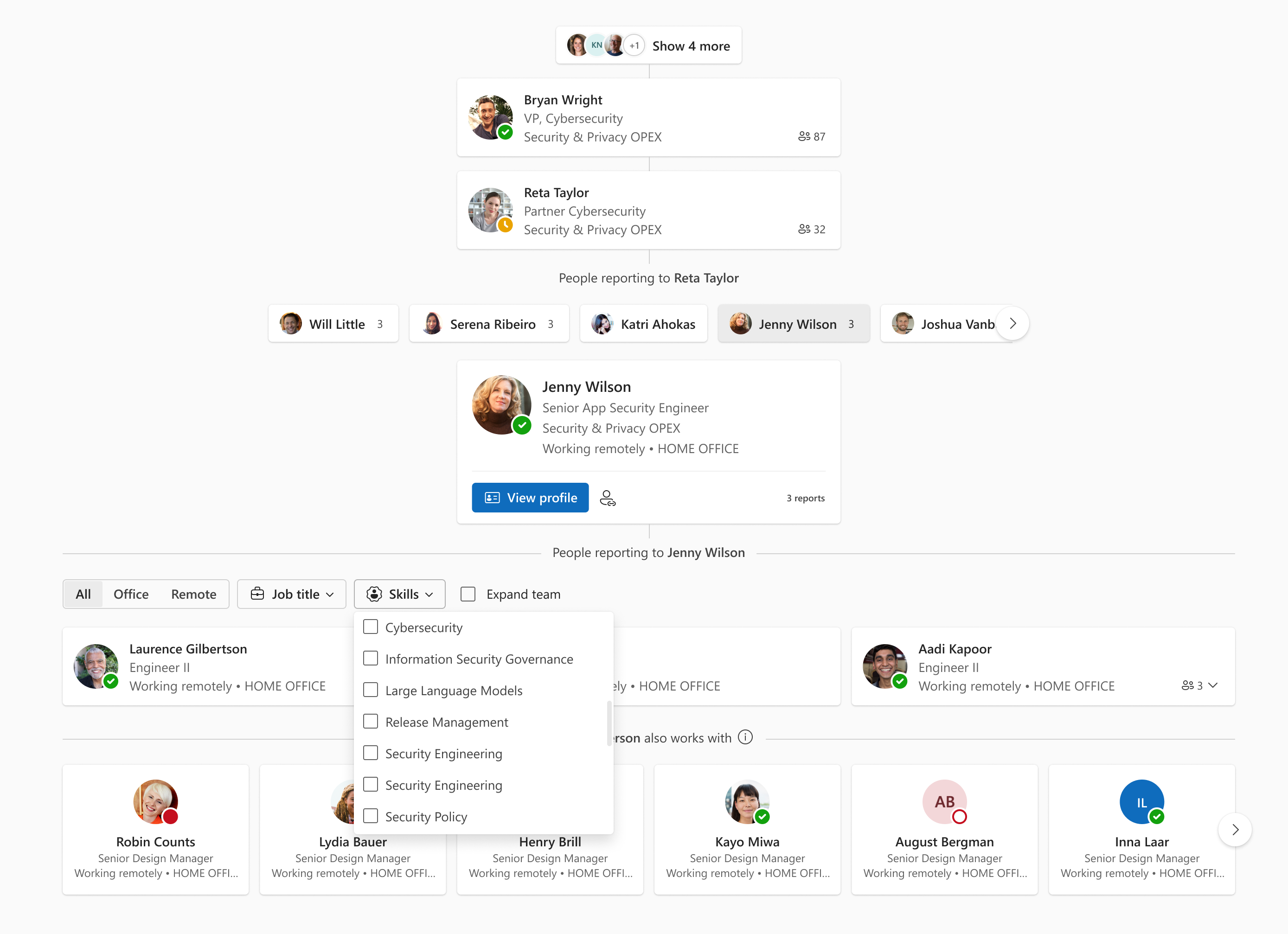 Skills and Org Explorer