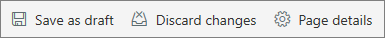 Top bar of a page