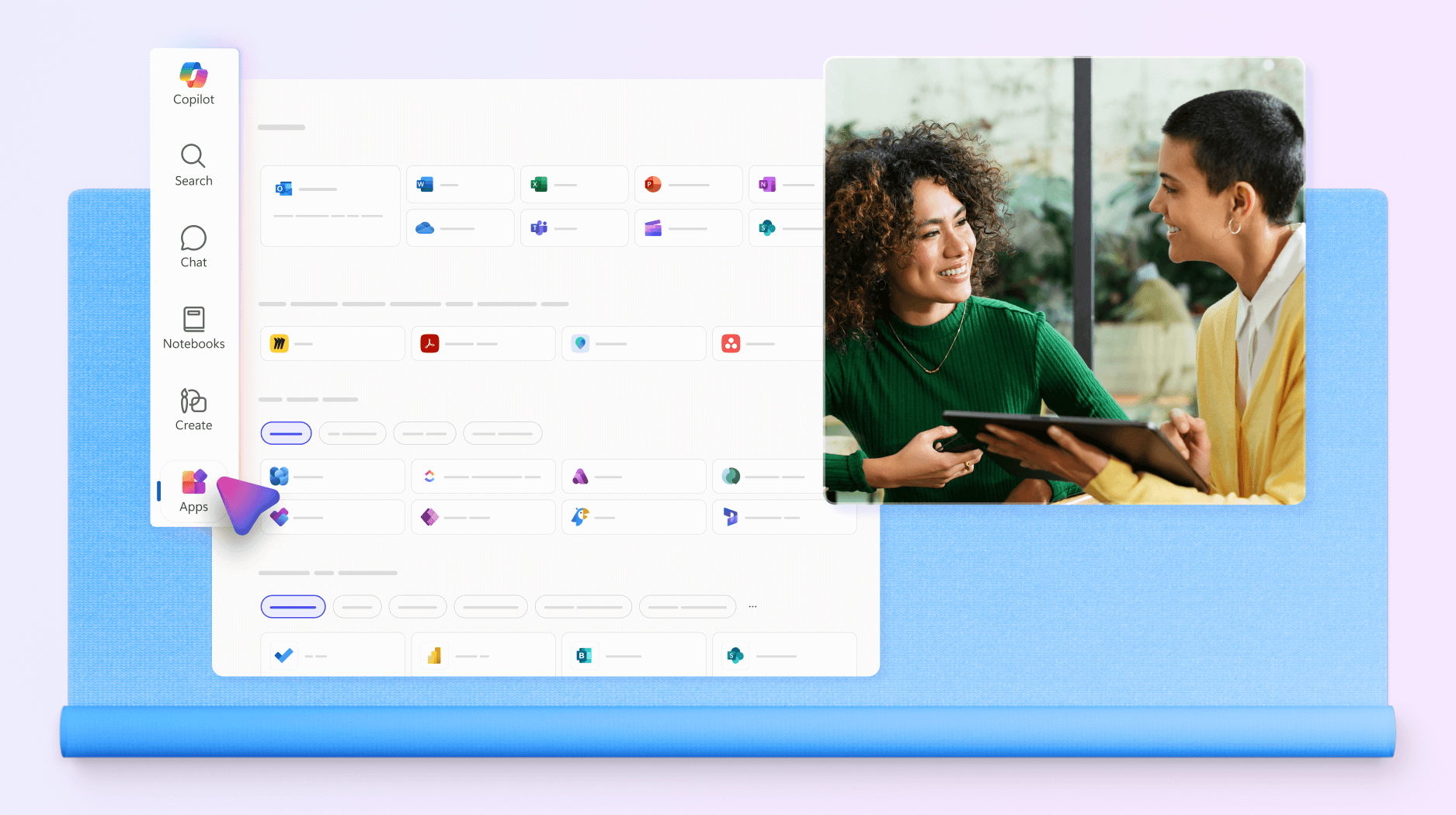 Apps Store in Microsoft 365 Copilot app