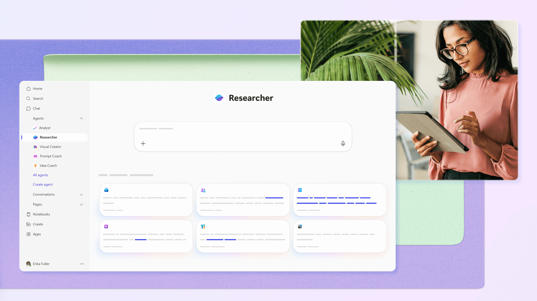 Banner image of Researcher agent